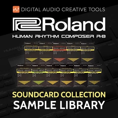 Roland R-8 Drum Machine Sound Card Sample Library (294 Samples) - Instant Access - Image 1 of 3