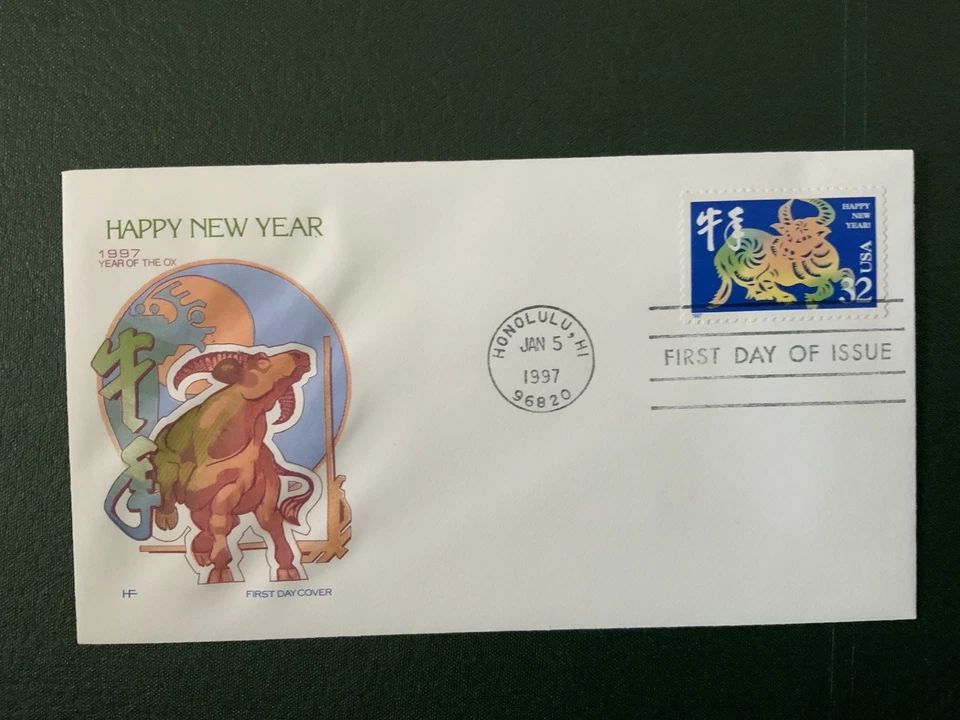 1997 #3120 32c Year Of The Ox - House Of Farnam FDC - Image 1 of 1