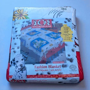 Neu Vintage Leuchtfeuer 90er Disney 101 Dalmatiner Mode Decke 72" x 90" USA - Bild 1 von 9