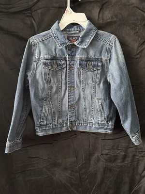 Children’s Place, Chaqueta Denim Azul Manga Larga, Niños Talla 7/8 Foto 1 de 4