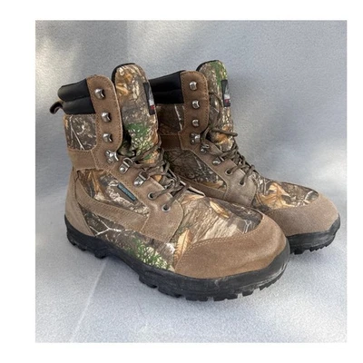 Itasca Waterproof 3M Thinsulate Camo Hunting Boots Mens Size 14 Used Condition - Image 1 of 4