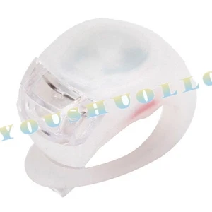 New Bike Cycling LED Front/Rear single Light Waterproof Lamp White S3J - Picture 1 of 1