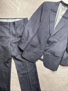Traje Johnny Carson Años 80 2 Piezas Multicolor Rayas De Colección Talla 42 Corto - Imagen 1 de 6
