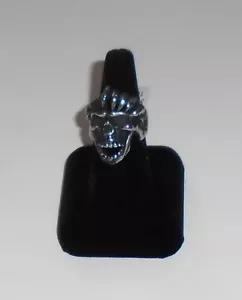 SKULL RING Biker Metal Punk Stainless Steel Size 10 NEW - Picture 1 of 3