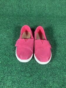 Toms Infant/Toddler Classic Canvas Slip On Shoes 100% Original Brand Size 9T