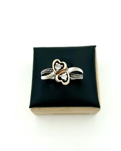 Hermoso Anillo Corazón Kay Jewelers - Oro Rosa 925 10k - Diamante - Talla 6.5 - Imagen 1 de 7