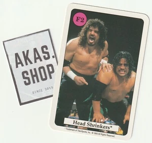 Head Shrinkers 1993 Catcher Quartett Card F2 Series 7 Amigo ULTRA RARE WWF - Picture 1 of 3