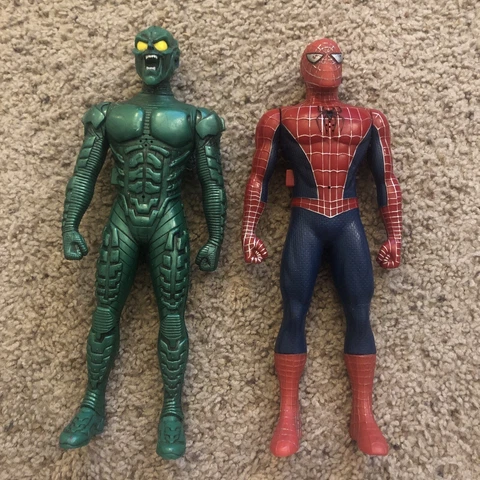 2001 MARVEL SPIDER-MAN & GREEN GOBLIN 12" ACTION FIGURE WALKIE TALKIES Cover