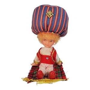 1977 Vintage Genie on Magic Carpet Doll Pin Cushion Hat Hong Kong - Picture 1 of 7