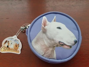 ENGLISH BULL TERRIER Monedero Inglés Bull Terriers Perro Monedero Perros Monedero Lila - Imagen 1 de 6