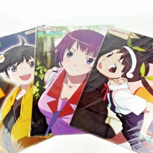 Nise Bakemonogatari Clear File set Mayoi Hitagi Karen Suruga Namco Limited - Picture 1 of 7