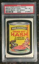 1973 Topps Wacky Packages Breadcrust Hash 1st Series White Back PSA 8.5 NM-MT+