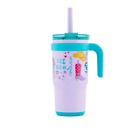 Reduce Vacuum Insulated Stainless Steel Coldee Mug with Spill-Proof Straw 18 oz