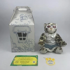 RARE WWF 2005 Leopard Build A Bear Stuffed Plush w/ White Top Skirt & Sunglasses - Bild 1 von 24