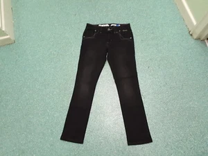 Pantalones de mezclilla ajustados Bench Florence cintura 26"" pierna 30"" negros descoloridos señora - Imagen 1 de 4