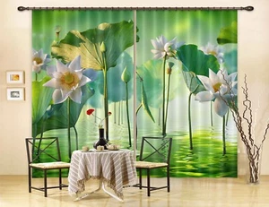 3D Beautiful Lotus I2483 Photo Blockout Curtain Fabric Window Honey 2023 - Picture 1 of 7