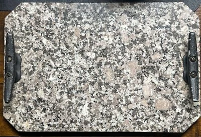 Tabla de cortar de granito Deer Isle bandeja de queso gris blanco marrón 12 pulgadas X 8 pulgadas Foto 1 de 4