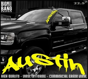 AUSTIN,TX Vinyl Banner Sticker Decal Home LOVE MY CITY TEXAS Native Car Window  - Picture 1 of 4