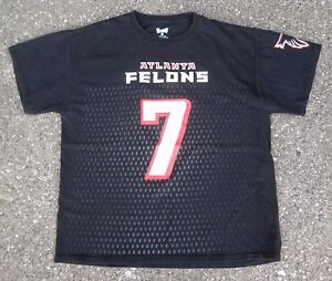Atlanta Falcons Felons #7 Michael Vick Convickt Shirt ~ Men's Large L ~ Parody