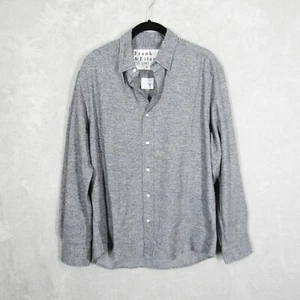 Frank & Eileen Mens Small Finbar Button Up Shirt Long Sleeve Gray Cotton Soft - Picture 1 of 10