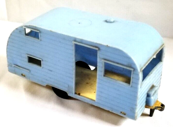 VTG 1950-69 TOOTSIETOY Blue Camper Trailer Van no Door P-10306 USA - Image 1 of 4