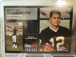 2001 Fleer Tradition Rookie Retro Threads Marques Tuiasosopo (Trikot) RC SP selten - Bild 1 von 2