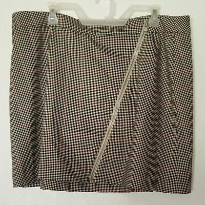 Arizona Jean Company Jrs. Falda Corta Plus Cuadros TALLA 16 Roja Negra Cremallera Frontal  Foto 1 de 4