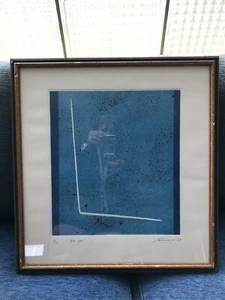 Giuseppe Santomaso, BLUE SPACE, 1968, limited edition 18/110 lithograph - Picture 1 of 8