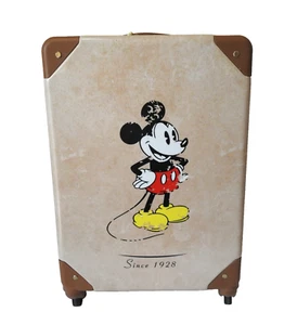 Disney Micky Mouse Medium Suitcase Travel Wheeled Luggage Carry On Cabin Primark - Picture 1 of 24