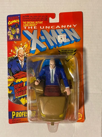 The Uncanny X-Men Professor X 1993 Toy Biz Action Figure w Secret Control Panels Cover
