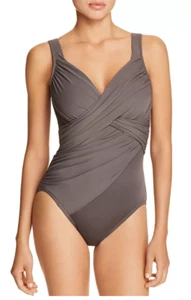 Miraclesuit Rock Solid Revele One-Piece Swimsuit L143228 Size 10 - Picture 1 of 2