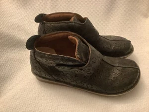 Alegria Caiti Rose Black Gold Embossed Ankle Boots Women Size 10.5 US 41 EU $139 - Picture 1 of 6