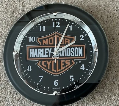 Harley Davidson Wall Clock for Man Cave, Office, or Garage - Image 1 of 4