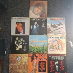 Job Lot Vintage Vinyl LPs - Rod Stewart, Tom Jones, Top of the Pops Good Cond - Picture 1 of 24