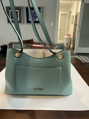 Bolso de hombro Nanette Lenore en cuero sintético beige azul claro Foto 1 de 4