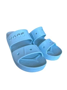 New Crocs, Womens Aqua Blue Baya Beach Platform Sandals Sz. 10 - Picture 1 of 2