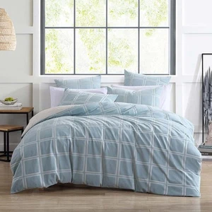 NEW Logan & Mason Rowan Seafoam Quilt Cover Set King 3pce - Picture 1 of 2