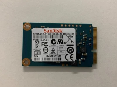 SanDisk U100 16GB MLC SATA 6Gbps mSATA SSD Drive SDSA5DK-016G-1004 #928 - Image 1 of 4