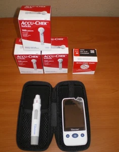 iGlucose Blood Glucose Monitoring System + ACCU-CHEK Guide & 300 Lancets ~ 2028 - Picture 1 of 19