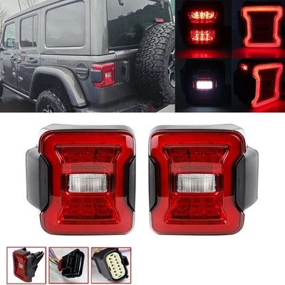 Luz trasera LED para conductor y pasajero con enchufe de punto ciego para Jeep Wrangler JL 2018-24 Foto 1 de 4