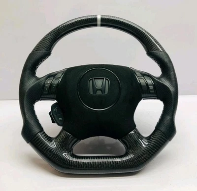 Volante de fibra de carbono Honda Odyssey Accord Civic ES (2001-2008) Foto 1 de 4