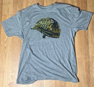 Black Rifle Coffee Company Born To Coffee T Shirt Mens Size Large - Picture 1 of 5