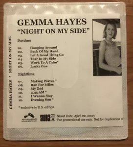 Gemma Hayes - Night on My Side PROMO CDR ( Sleeve Package) see description - Picture 1 of 3