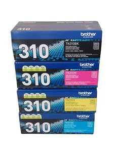 Set cartucce toner originale Brother TN310BK TN310C TN310Y TN310M (confezione da 4) - Foto 1 di 7