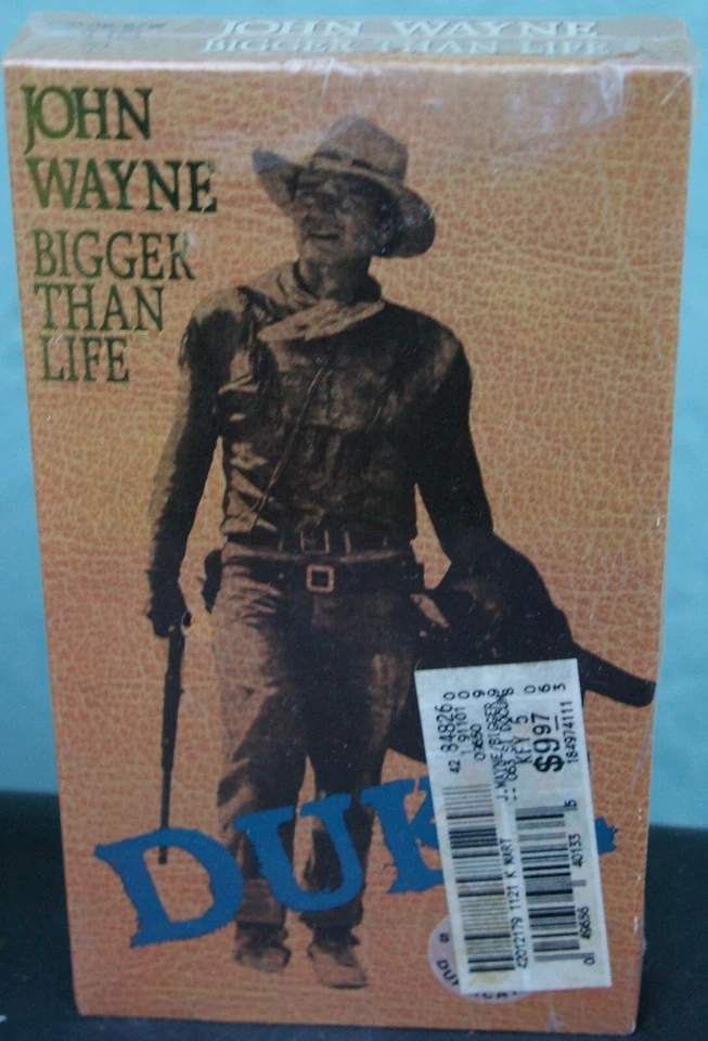 John Wayne Bigger Than Life - (Sealed VHS) Foto 1 de 1