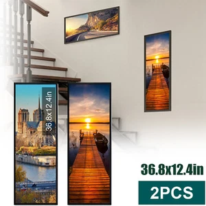 2Packs 37x12in Poster Gallery Wall Photo Frame Plexiglass Vertical & Horizontal - Picture 1 of 16