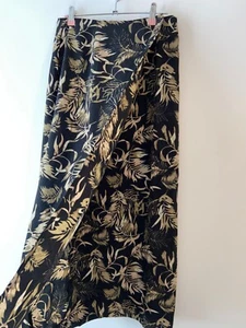 Bohemian Skirt Size 10 Black Long Petite Work Boho Vintage Retro Peasant Evening - Picture 1 of 11