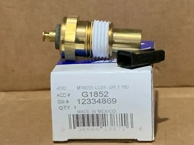 New Genuine AC Delco Temperature Sender G1852 12334869 Fits various GM 1953-1981 - Image 1 of 3