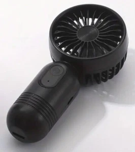 Mini (Portable Fan)-(Rechargeable)-(USB)-(3 Speeds)-(Black)-(New)-$10.00 - Picture 1 of 6