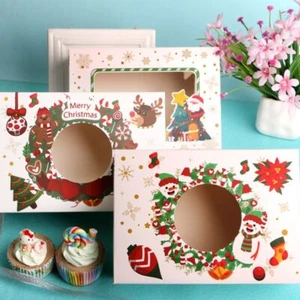 Cupcake Gift Wrapping Box Christmas Gift Box Cake Packaging Box Cake Boxes - Picture 1 of 19